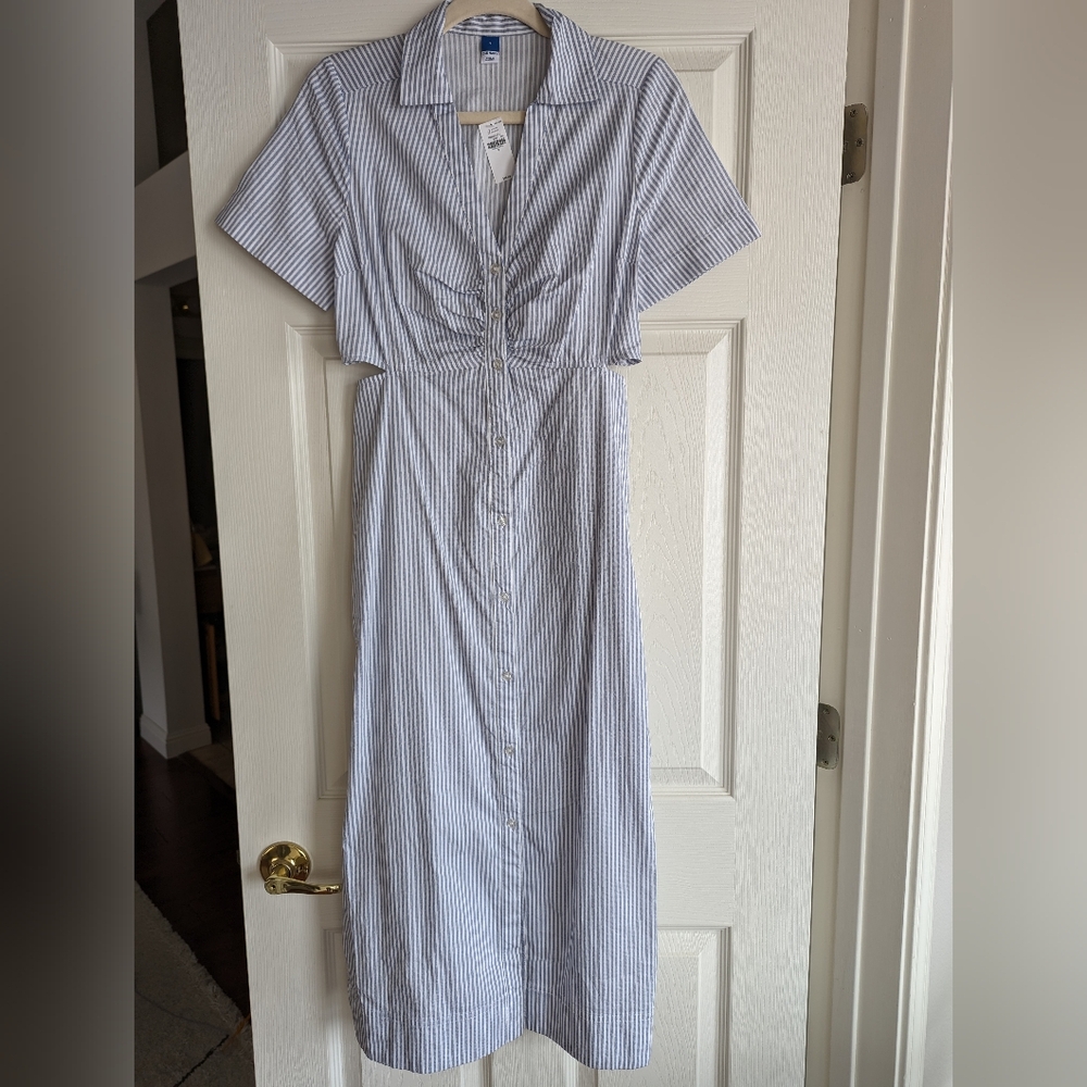 Old Navy Dress, NWT, Size S, Blue/White Stripe